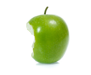 Green apple, isolated on white background