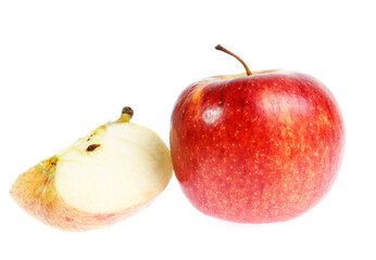 red apple isolated