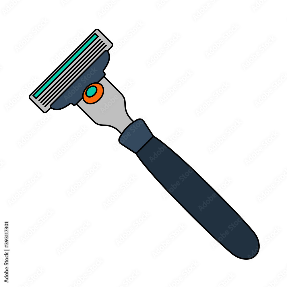 Wall mural safety razor icon