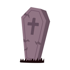 cemetery tomb graveyard halloween isolated icon