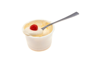 yogurt isolated