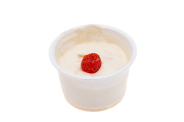 yogurt isolated