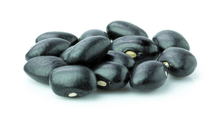 black bean isolated on white background