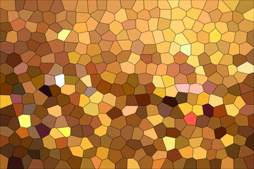 Abstract Brown Shades Modern Mosaic Tiles Material Texture Background