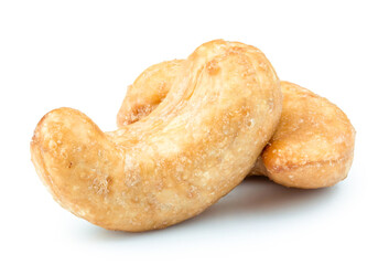 cashew nuts isolated on white background
