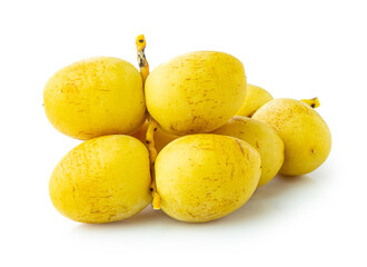 Raw date palm isolated on white backgroud