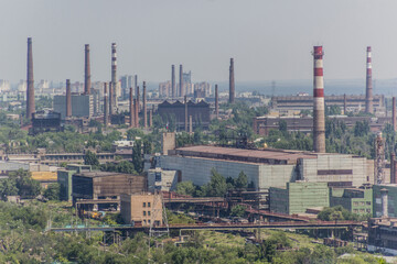 Fototapeta na wymiar Industrial area in Volgograd, Russia
