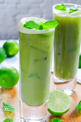 Green matcha detox drink