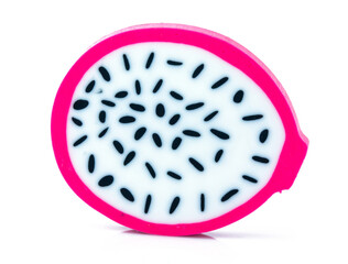 eraser fruit toys isolated on white background