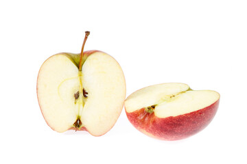 red apple isolated on white