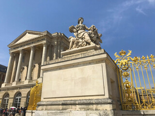 Naklejka premium Palace Of Versailles, Apollo fountain, Versailles gardens, near Paris, France