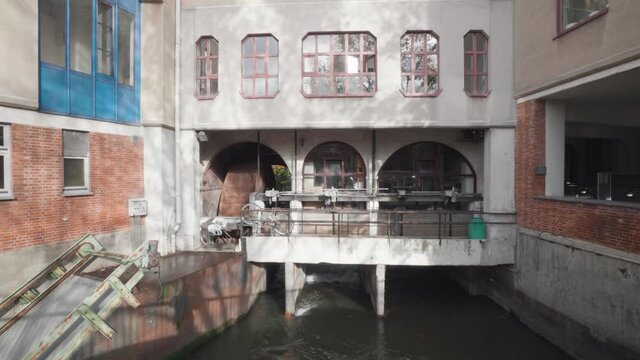 Mill at the Zwartezusterstraat in Leuven, Belgium