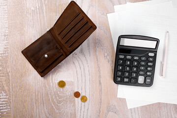 Home budget, business, finance planning, saving money, taxes or accounting concept