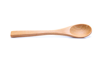 spoon wood isolated on white background