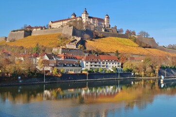 Obraz premium Würzburg am Main, Festung Marienberg, Südostansicht