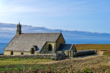 Chapelle Saint-They à la Pointe du Van à Cléden-Cap-Sizun,  GR34, Finistère, Bretagne, France