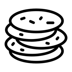 
A solid vector of mexican cookies, biscuits 
