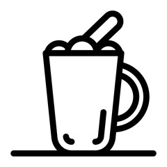 
Sizzling mexican tea vector, editable icon 
