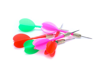 dart flights isolated on white background