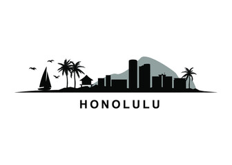 Honolulu Hawaii Island Skyline Landscape