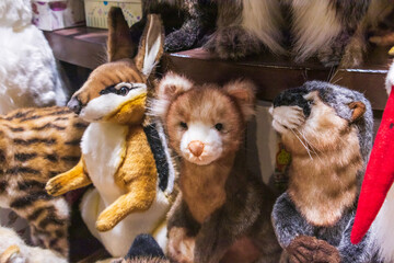 children's soft toys animals hare ferret tiger cow giraffe