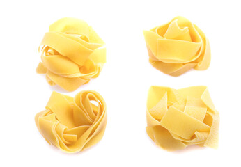 Italian pasta  isolated on white background