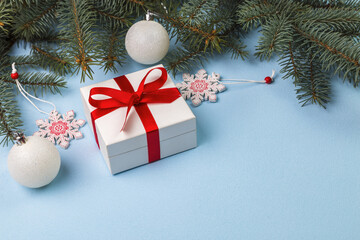 Image with Christmas ornaments.