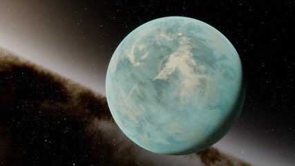 Space art, science fiction wallpaper. The beauty of deep space. Billions of galaxies in the universe