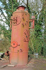 Old boiler on a wharf
