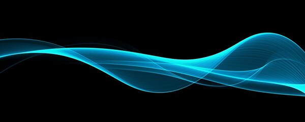 Color light blue abstract waves design

