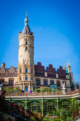 Fototapeta premium Schwerin Castle, the seat of the parliament of Mecklenburg-Western Pomerania, Germany