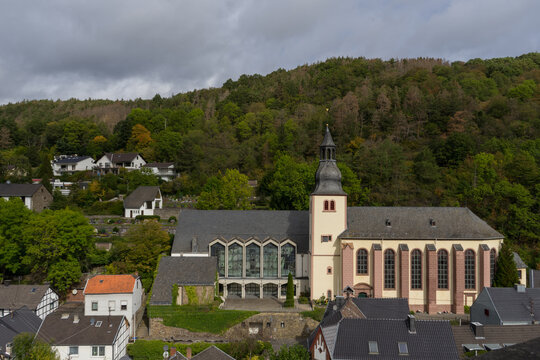 View to the region of the village called Hellenthal