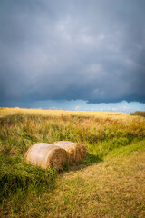 Dark clouds coming in from the Baltic Sea, Germany