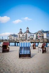 Famous pier of Sellin on the island of Rügen, Germany