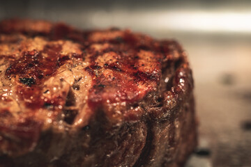 Pan fried sirloin steak.