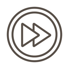 next interface button line style icon