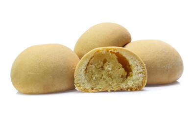 Mochi dessert isolated on white background