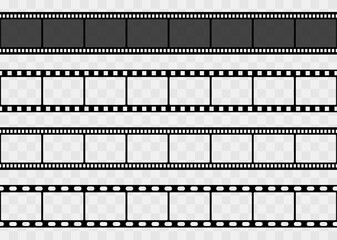 Film strip icon.Film strip icons on isolated background.Film strip isolated set.Vector illustration