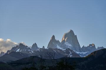 Mount Fitzroy  is a high and characteristic Mountain peak in southern Argentina, Patagonia, South America and a popular travel destination for hiking and trekking for tourists