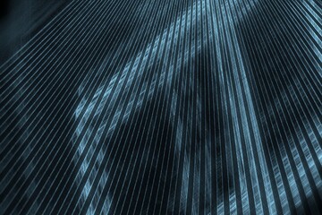 Abstract blue and black lines, futuristic theme