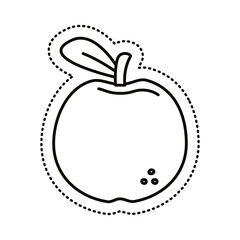 apple sticker line style icon
