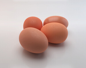 eggs isolated on white background