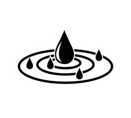 Fototapeta premium Water Drop vector icon isolated.