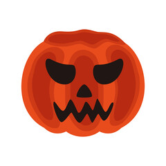 Fototapeta premium halloween pumpkin jack dark face icon