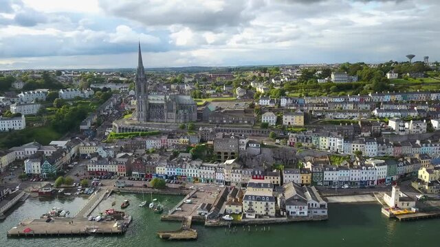 Cobh Town Co. Cork Irland aerial