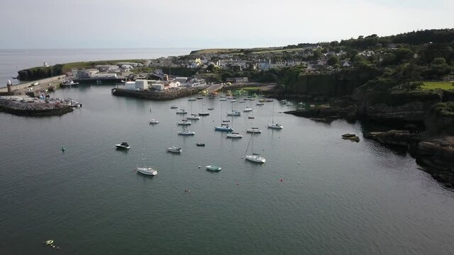 Dunmore East aerial video Co. Waterford Ireland