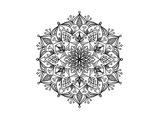 black and white ornament