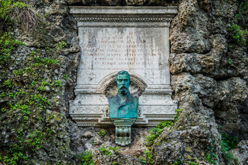 Monument in one of the parks of Milan