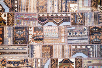 Background of antique handmade turkish kilim rugs