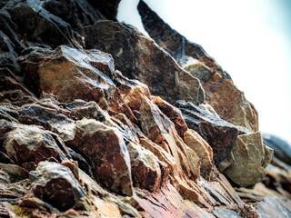 rocks in the mountains